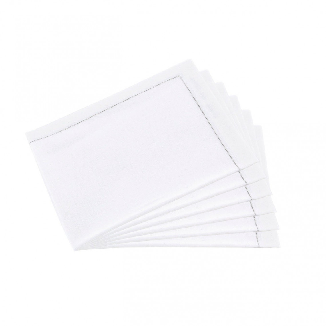 Serviettes tissu Quickstep blanches (x30)