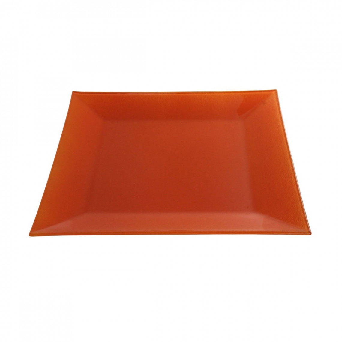 Assiette cocktail Calypso opaque orange (31 x 31 cm)