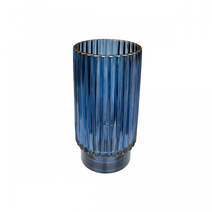 Vase Gloria en verre strié